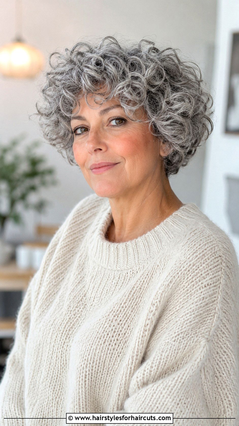 Short Curly Grey Blob - 25 choppy short curly hairstyles for grey hair - 25 choppy short curly hairstyles for grey hair