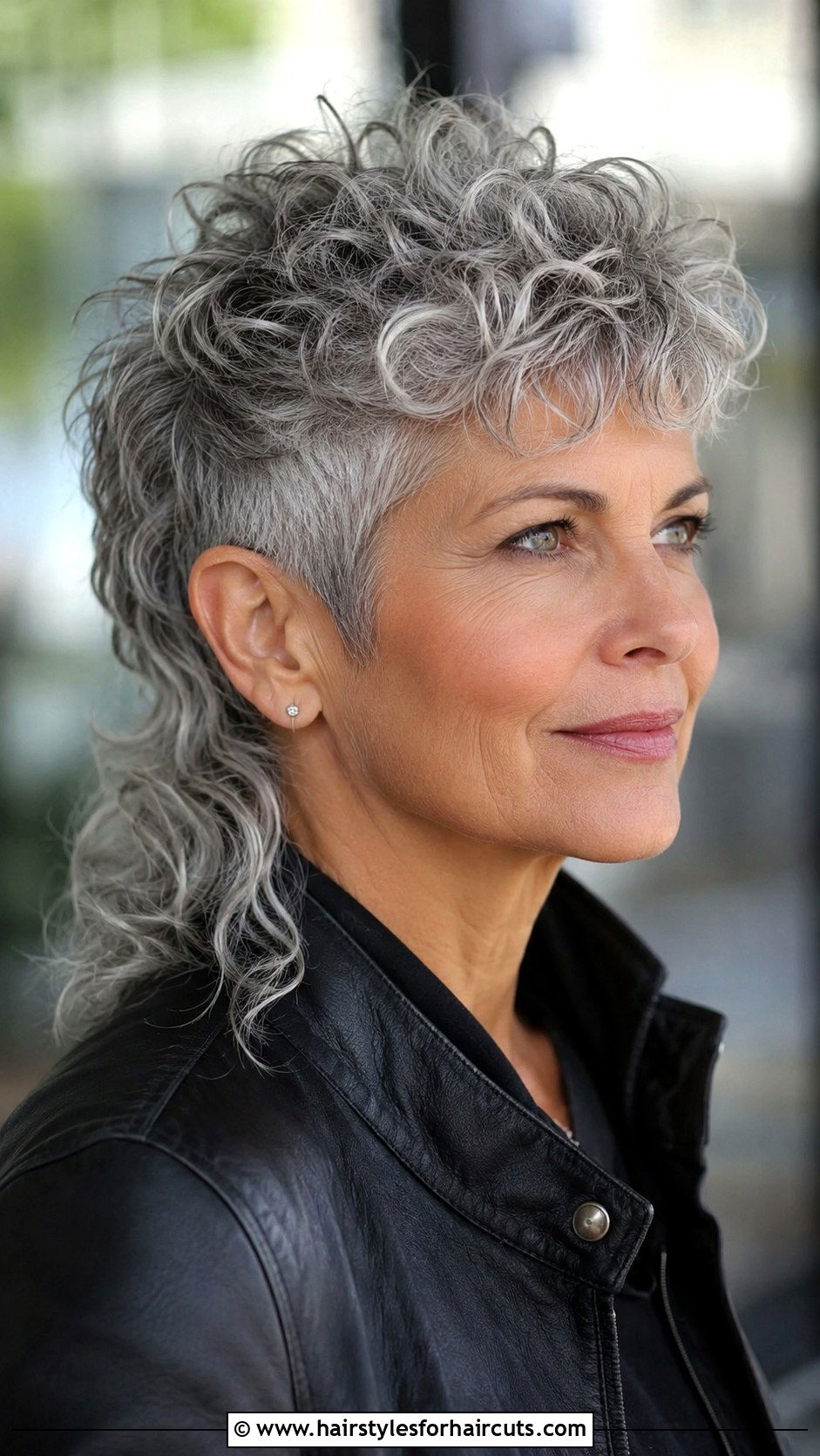 Short Curly Grey Mullet - 25 choppy short curly hairstyles for grey hair - 25 choppy short curly hairstyles for grey hair