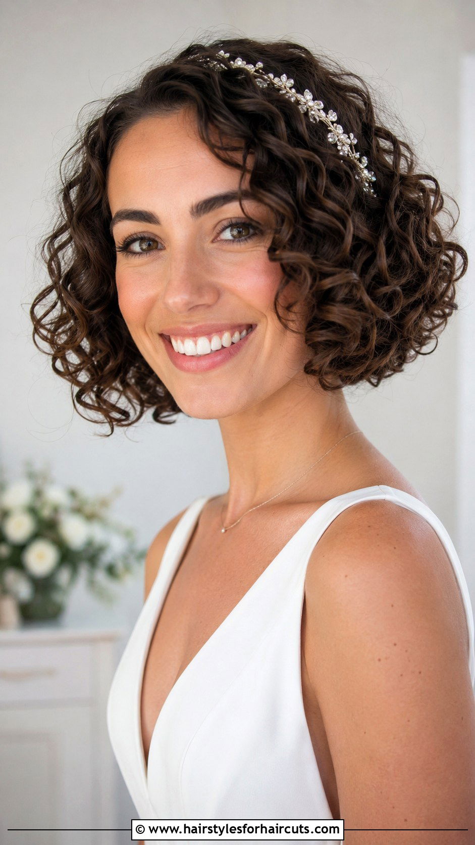 Short Curly Hair Wedding Hairstyle - 25 curly hair wedding hairstyles - 25 curly hair wedding hairstyles