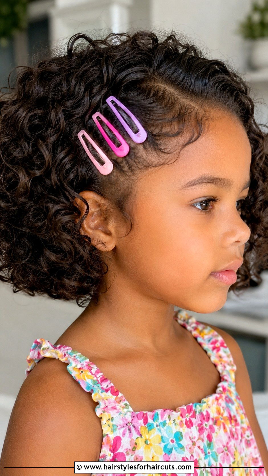 Short Curly Hair With Clips - 25 cute easy hairstyles for girls short hair - 25 cute easy hairstyles for girls short hair