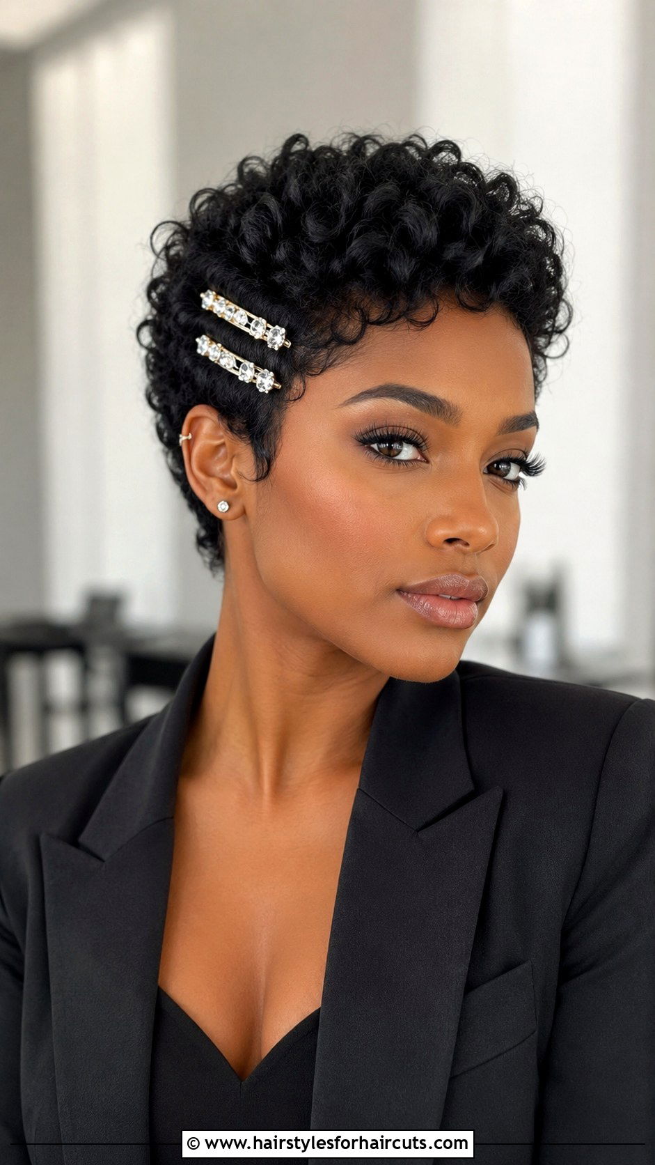 Short Curly Hair With Clips - 25 curly hairstyles for wedding guest - 25 curly hairstyles for wedding guest