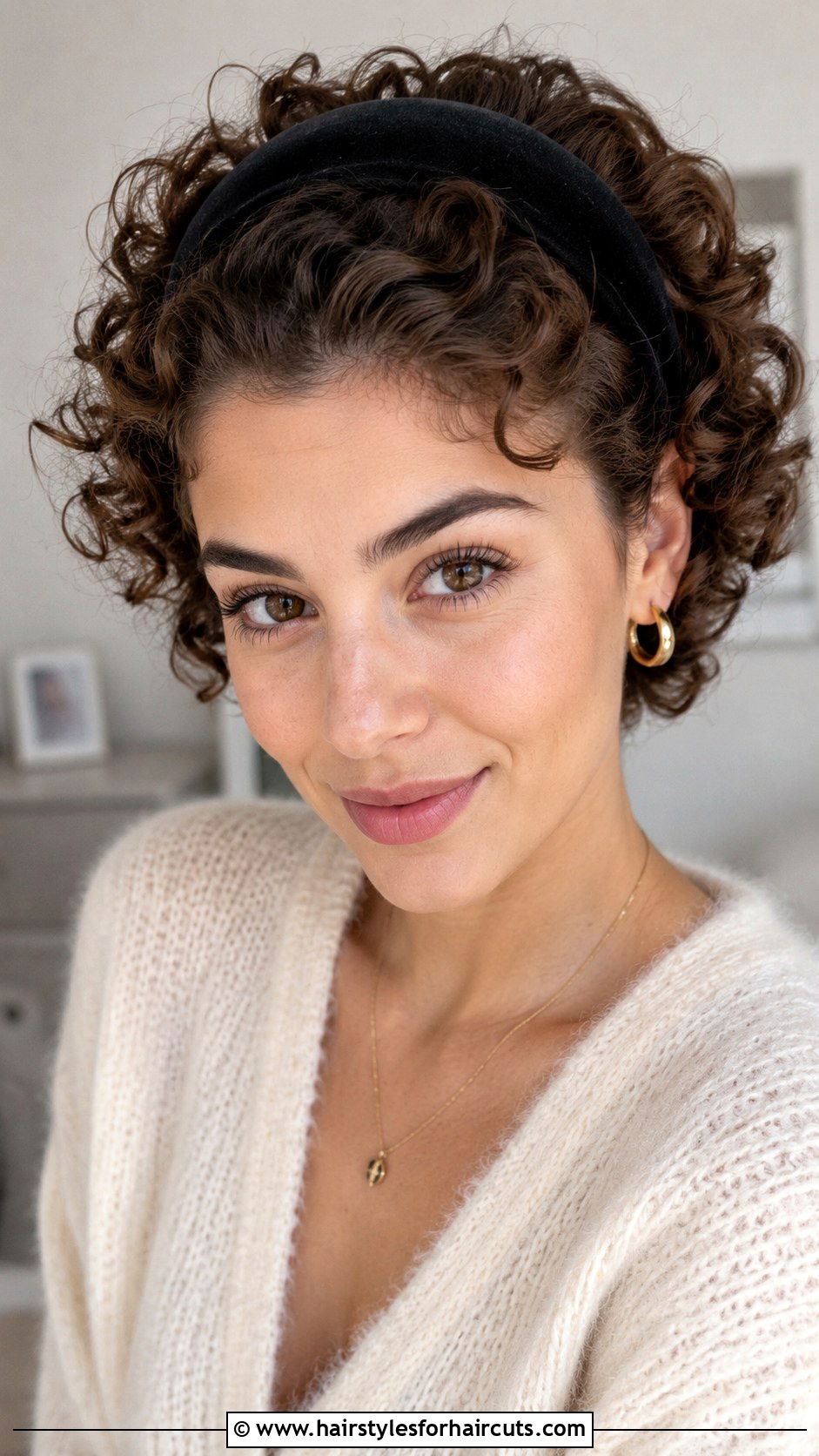 Short Curly Hair With Headband - 25 cute hairstyles for short curly hair - 25 cute hairstyles for short curly hair