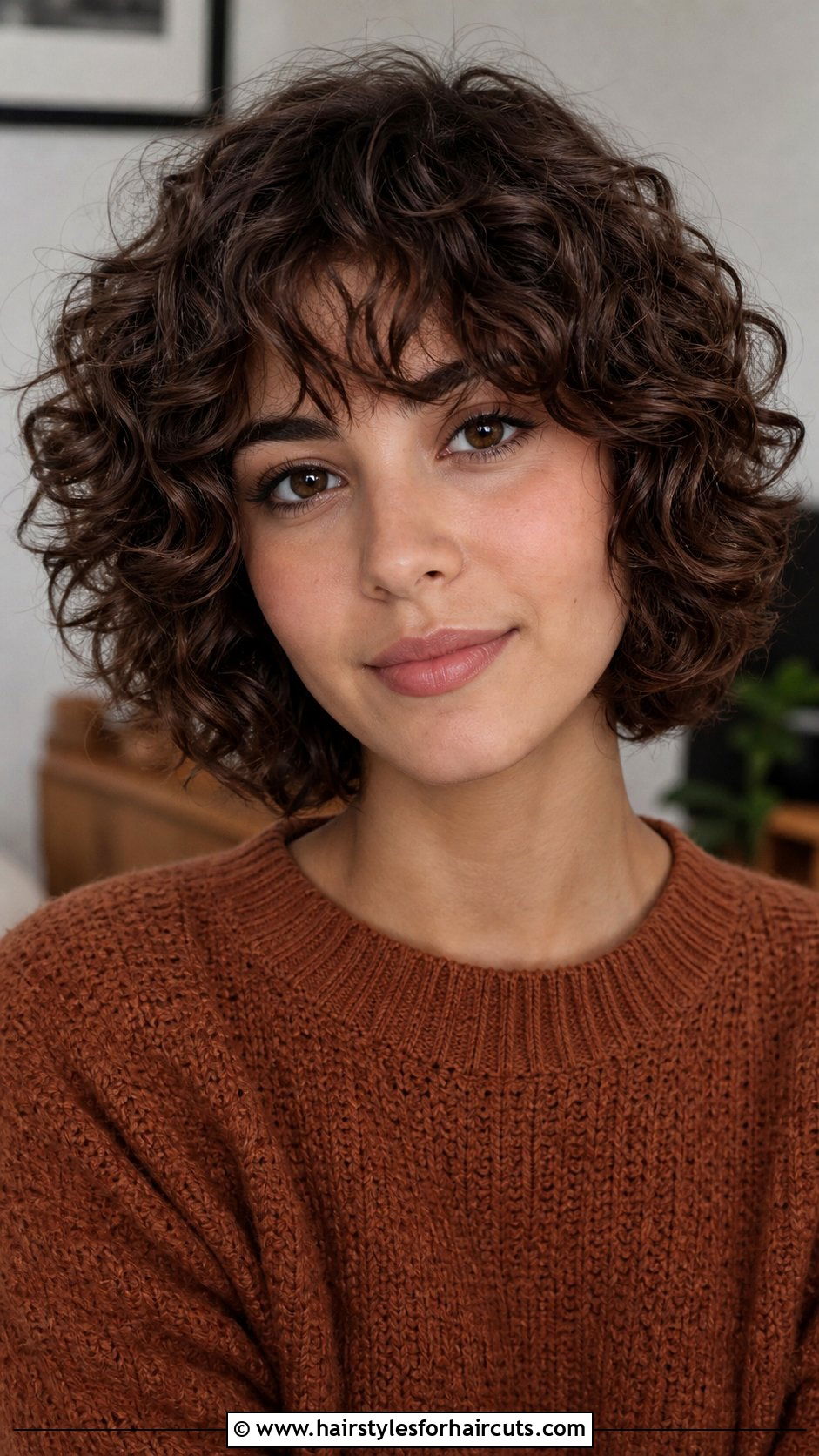 Short Curly Layered Bob - 25 short haircuts for curly hair girl - 25 short haircuts for curly hair girl