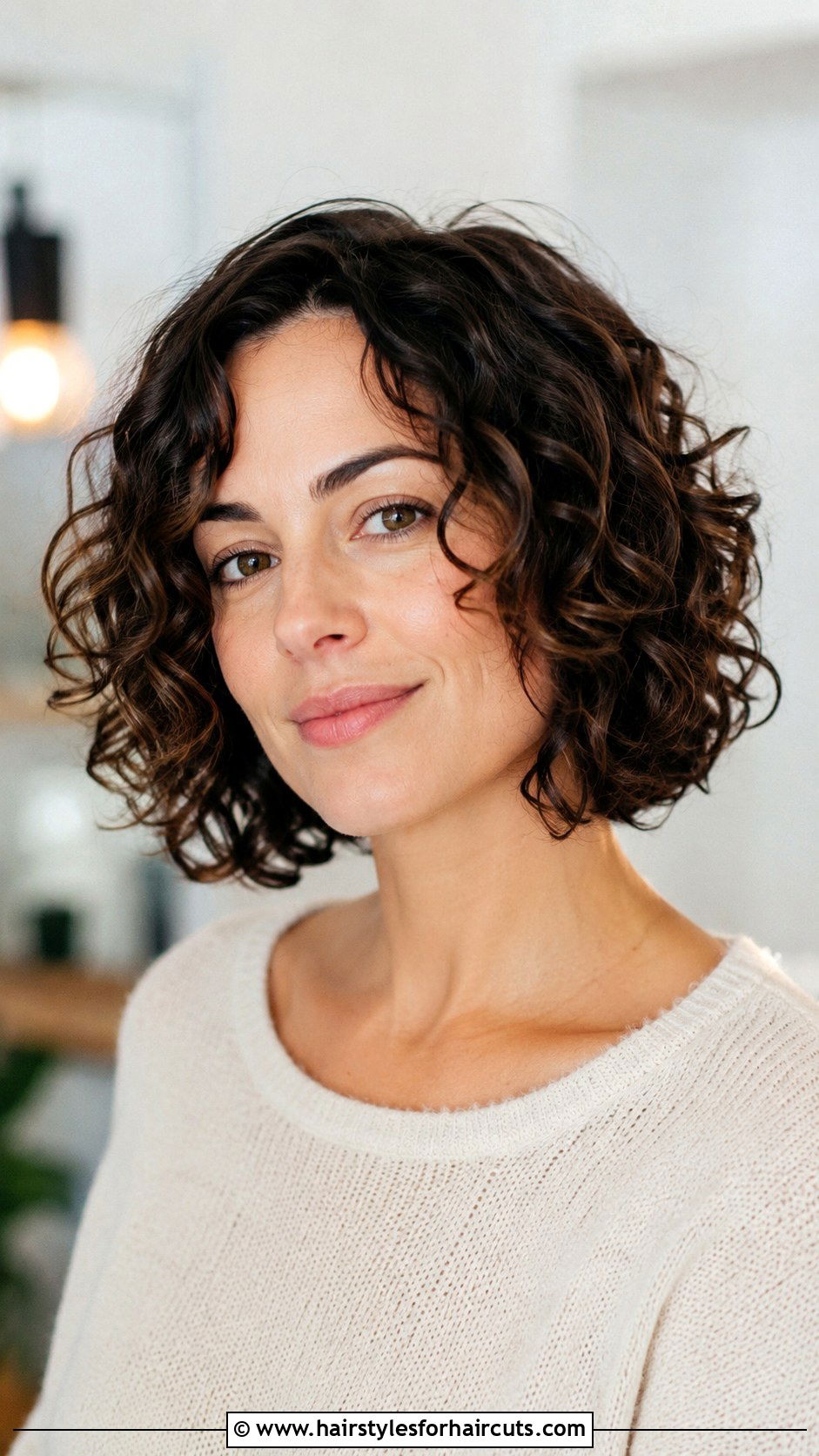 Short Curly Lob - 25 easy curly hairstyles for short hair - 25 easy curly hairstyles for short hair