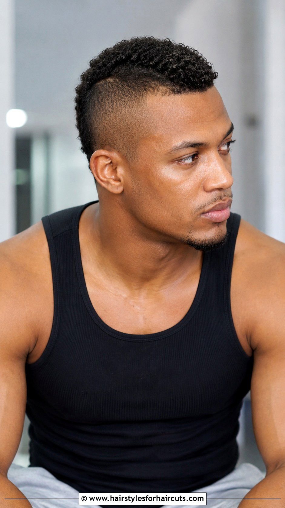 Short Curly Mohawk - 25 curly hair receding hairline haircuts - 25 curly hair receding hairline haircuts