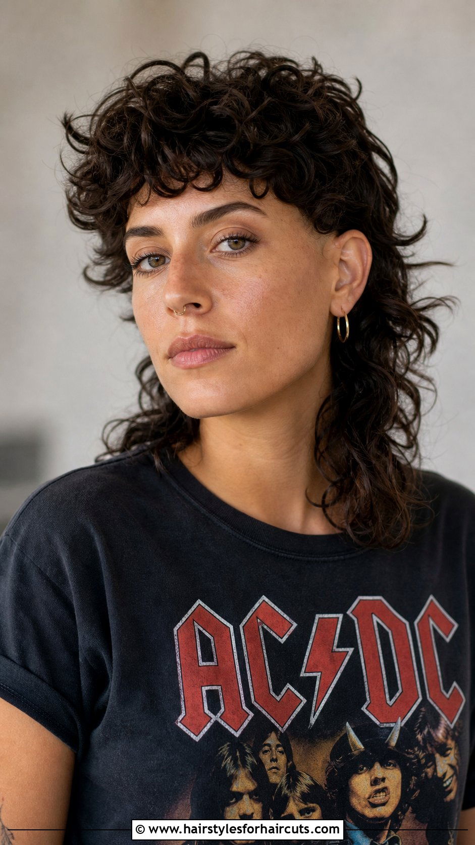 Short Curly Mullet - 25 curly short hairstyles for women - 25 curly short hairstyles for women