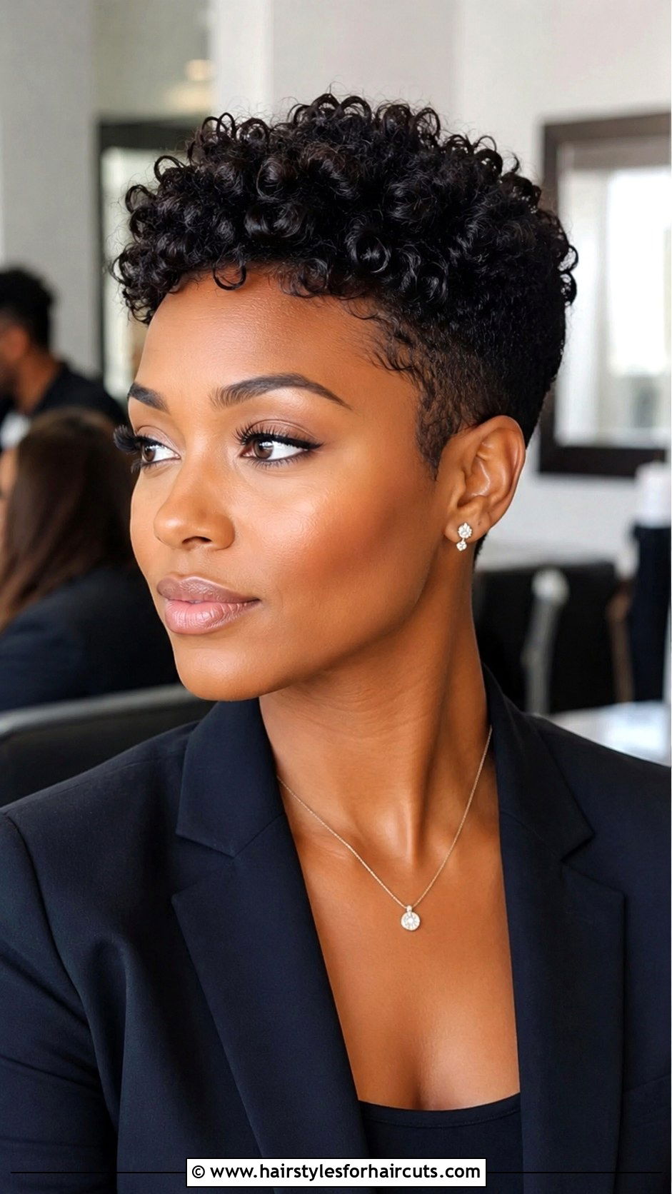 Short Curly Pixie - 25 haircuts for black hair - 25 haircuts for black hair