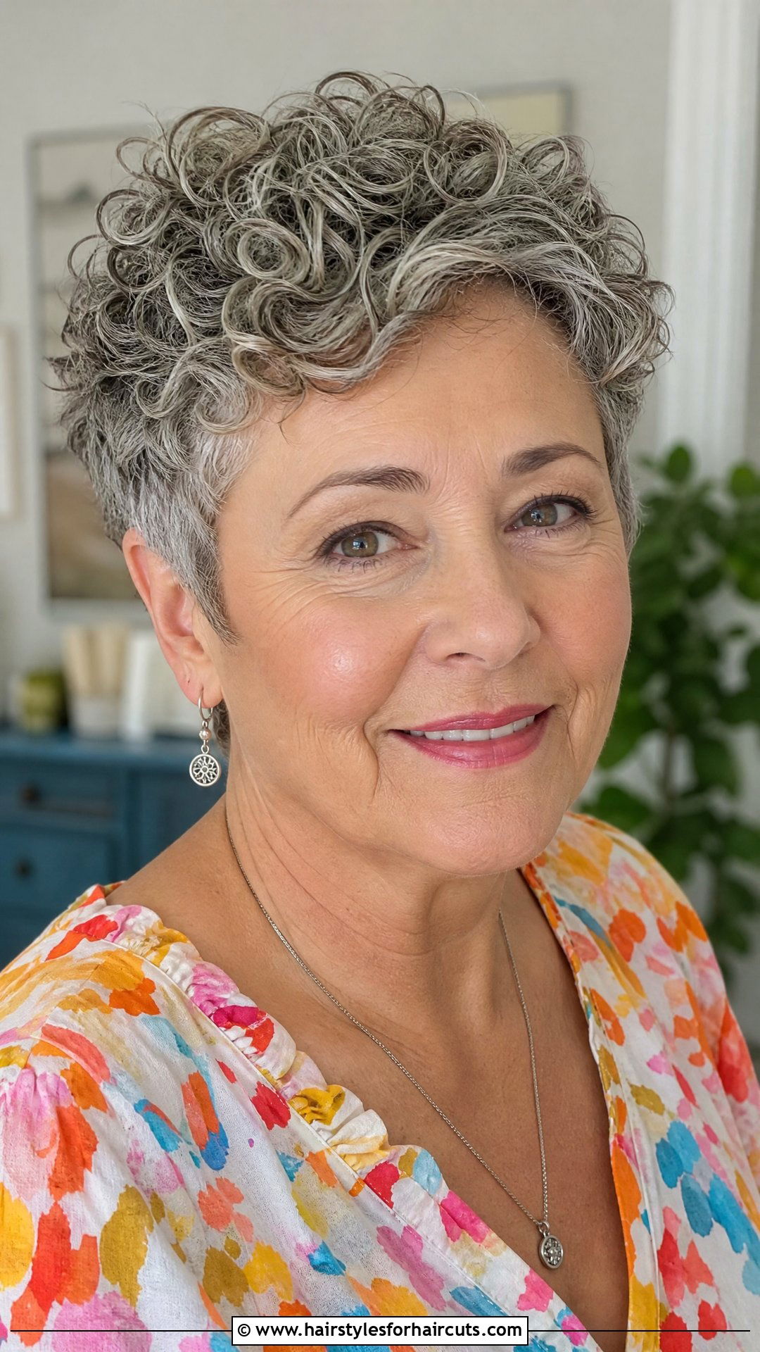 Short Curly Pixie - 25 hairstyles for over 50 women - 25 hairstyles for over 50 women