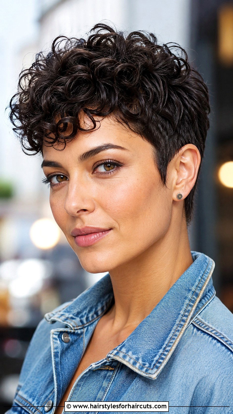 Short Curly Pixie Cut - 25 haircuts for curly thick hair - 25 haircuts for curly thick hair