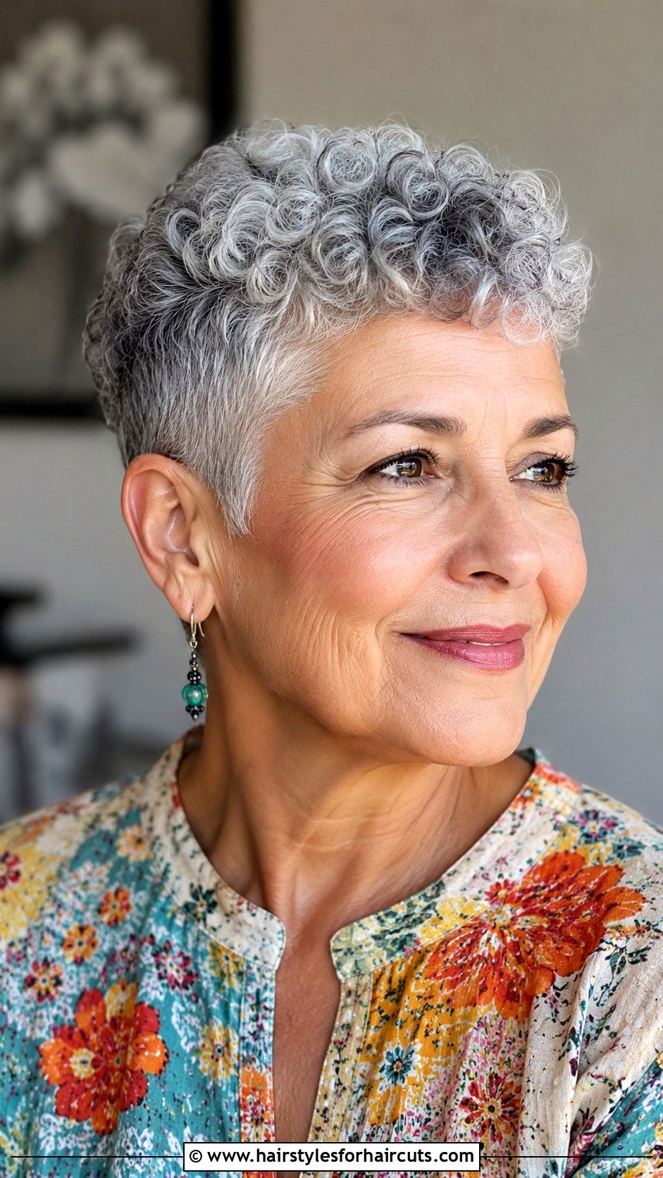 Short Curly Pixie Cut - 25 haircuts for women over 65 - 25 haircuts for women over 65
