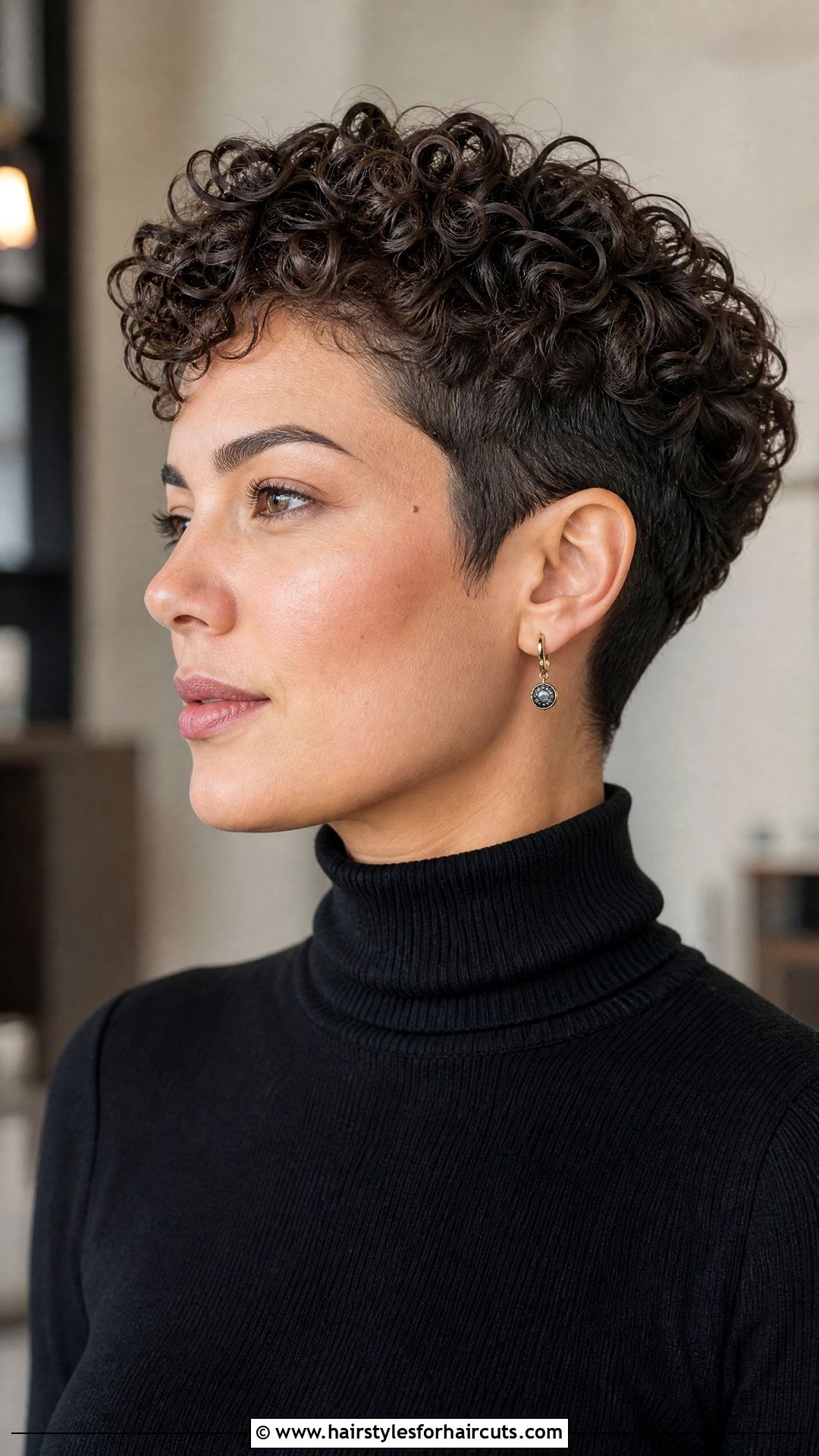 Short Curly Pixie Cut - 25 haircuts styles for curly hair women - 25 haircuts styles for curly hair women