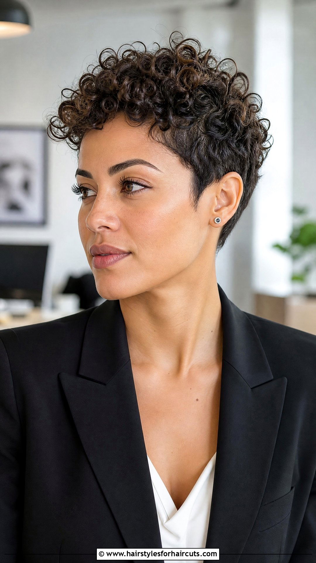 Short Curly Pixie Cut - 25 hairstyles for women with thick curly hair - 25 hairstyles for women with thick curly hair