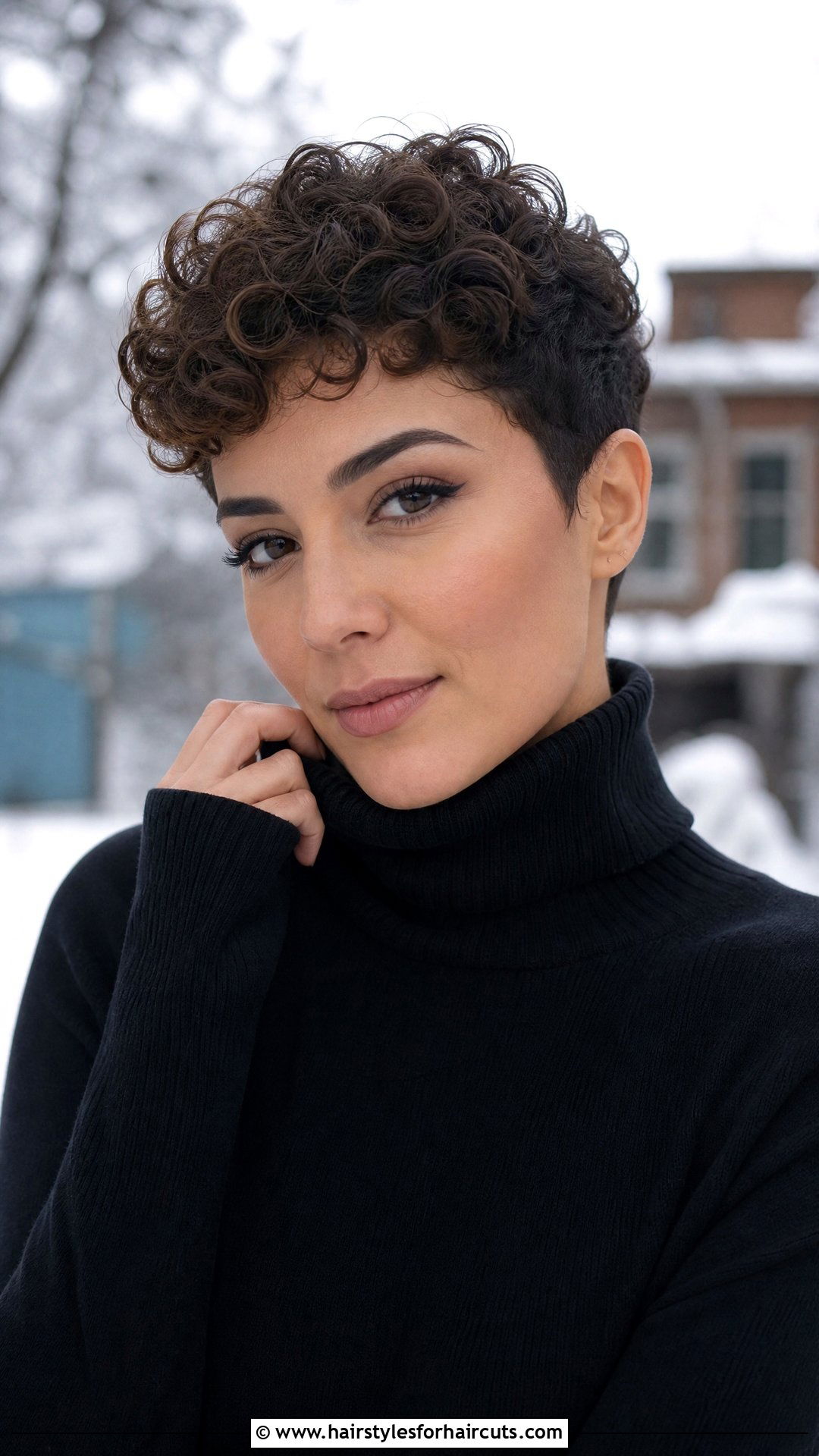 Short Curly Pixie Haircut - 25 haircuts for very curly hair - 25 haircuts for very curly hair