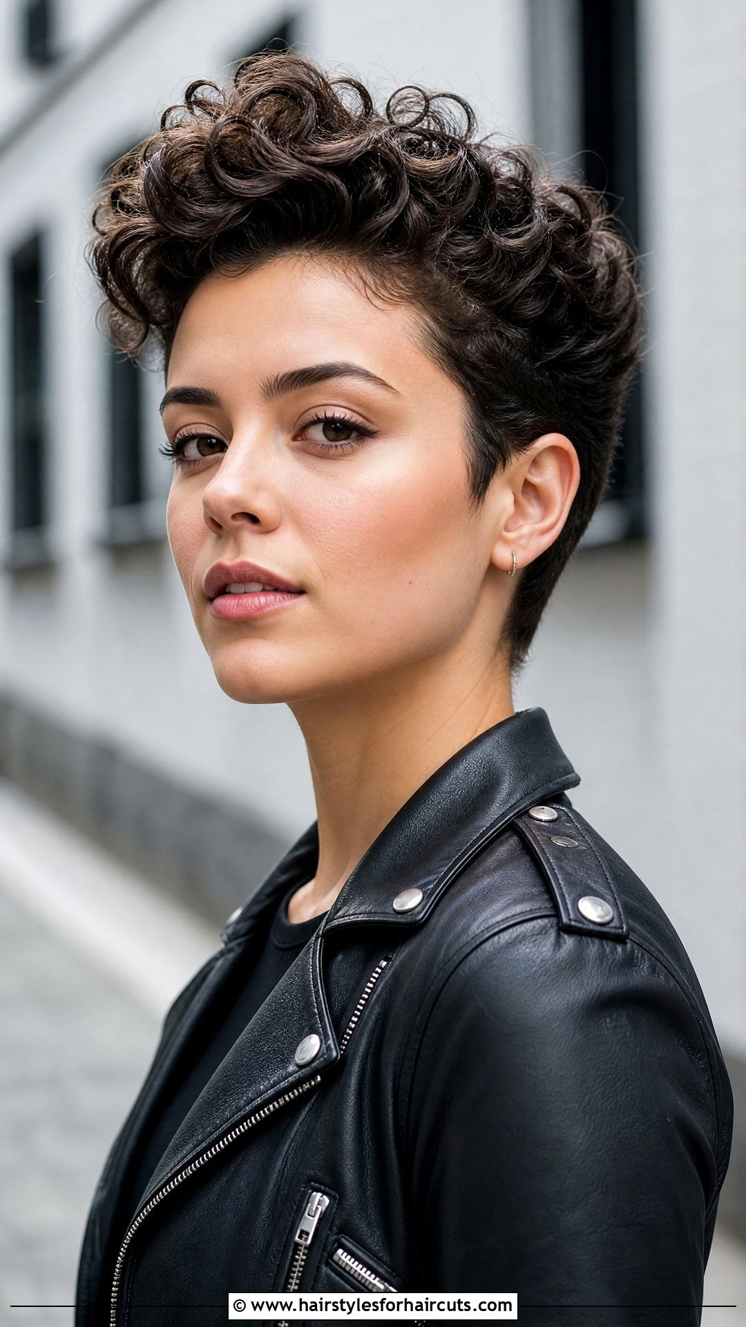 Short Curly Pompadour - 25 girls curly haircuts - 25 girls curly haircuts