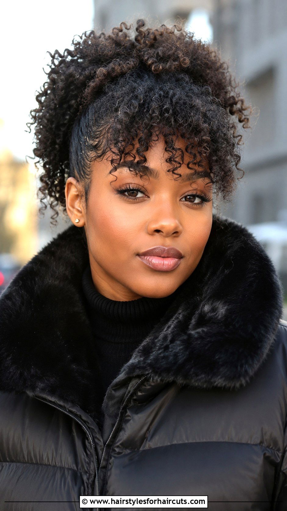 Short Curly Ponytail With Bangs - 25 short curly ponytail hairstyles for black hair - 25 short curly ponytail hairstyles for black hair