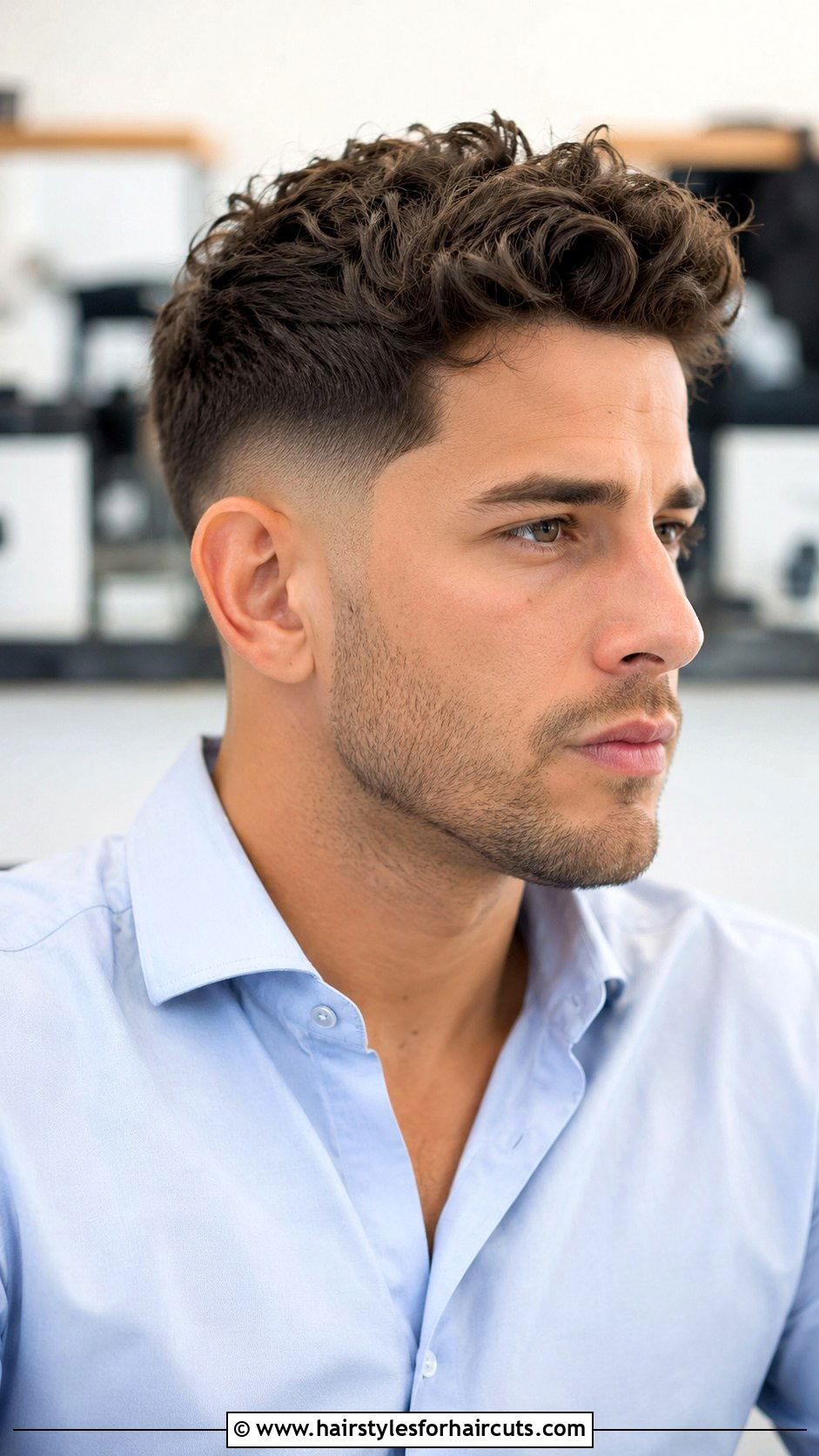 Short Curly Quiff - 25 curly hair receding hairline haircuts - 25 curly hair receding hairline haircuts