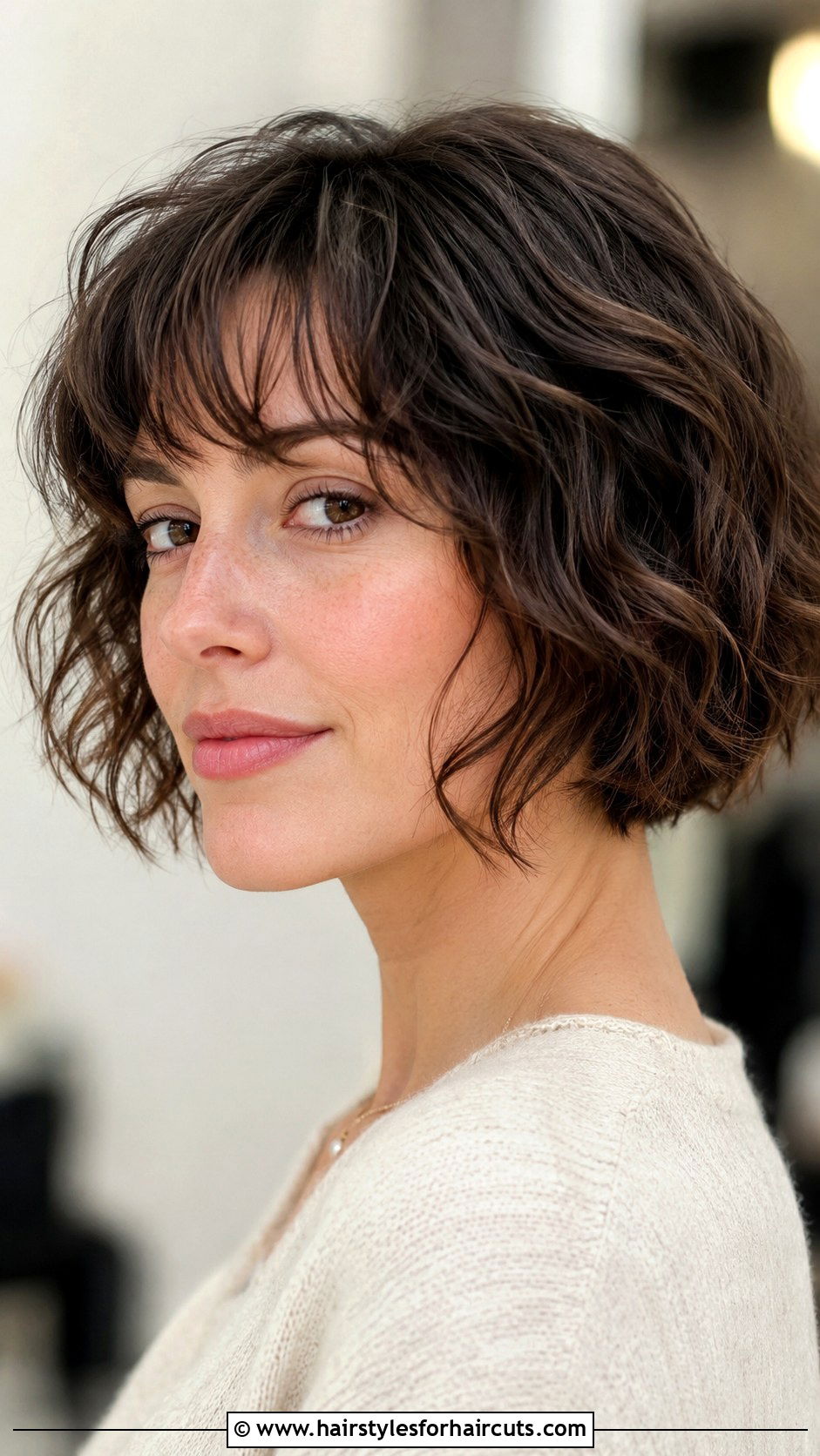 Short Curly Razor Cut Bob - 25 short hairstyles with curly hair - 25 short hairstyles with curly hair