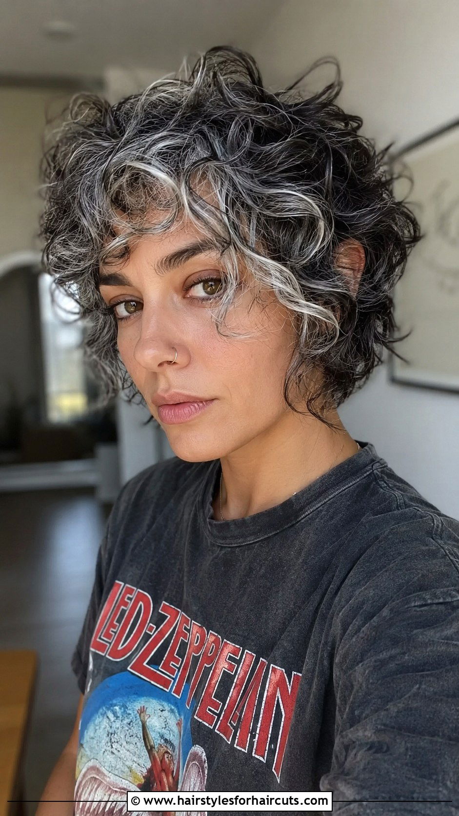 Short Curly Shag - 25 choppy short curly hairstyles for grey hair - 25 choppy short curly hairstyles for grey hair
