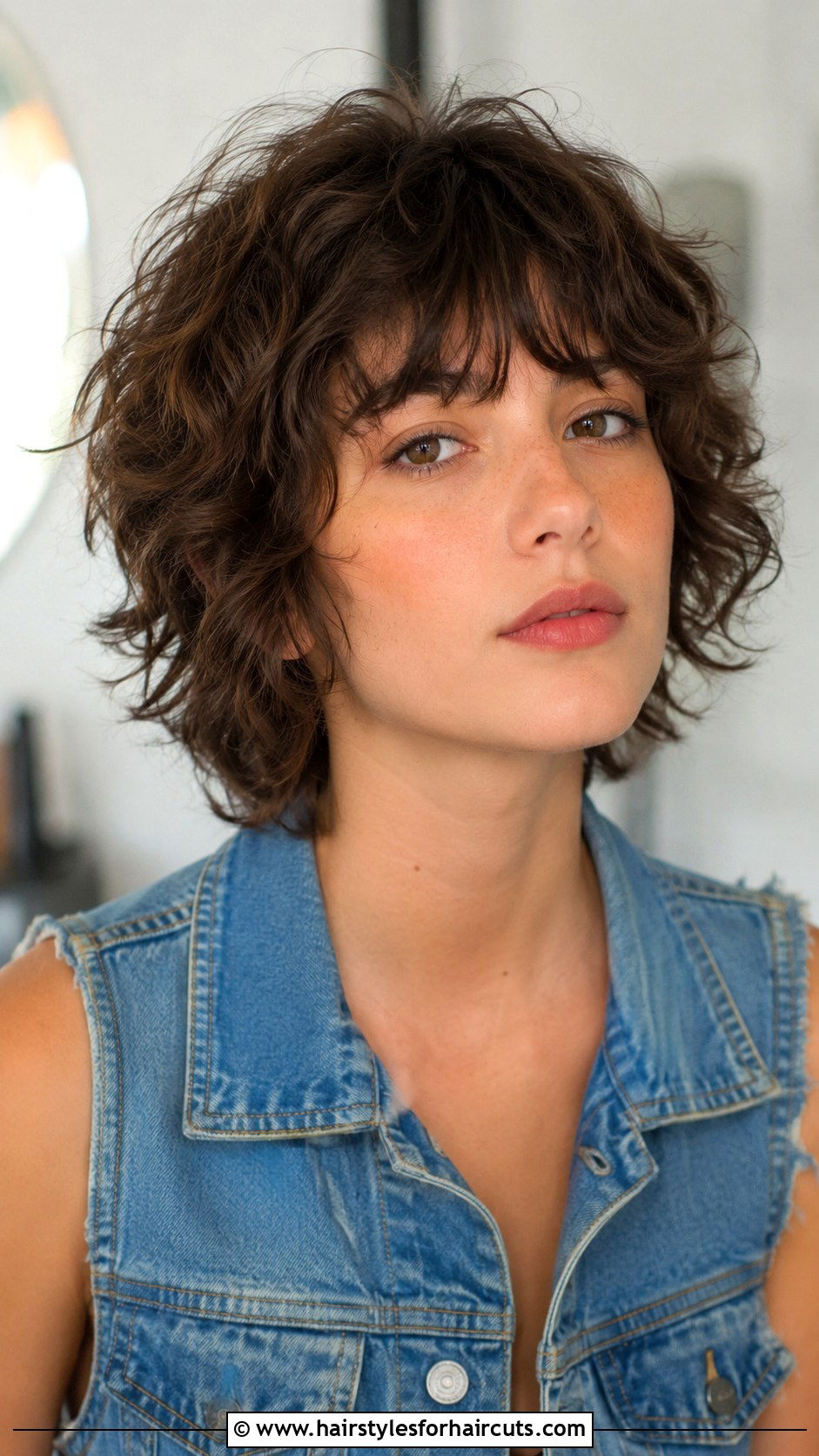 Short Curly Shag With Bangs - 25 curly haircuts with bangs - 25 curly haircuts with bangs