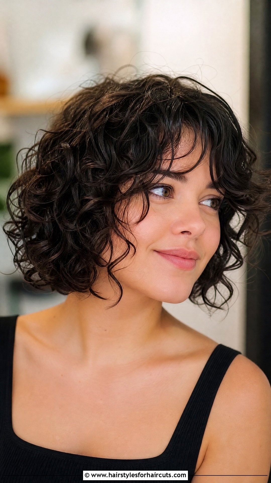 Short Curly Shag With Face Framing Layers - 25 short shag haircuts for curly hair - 25 short shag haircuts for curly hair
