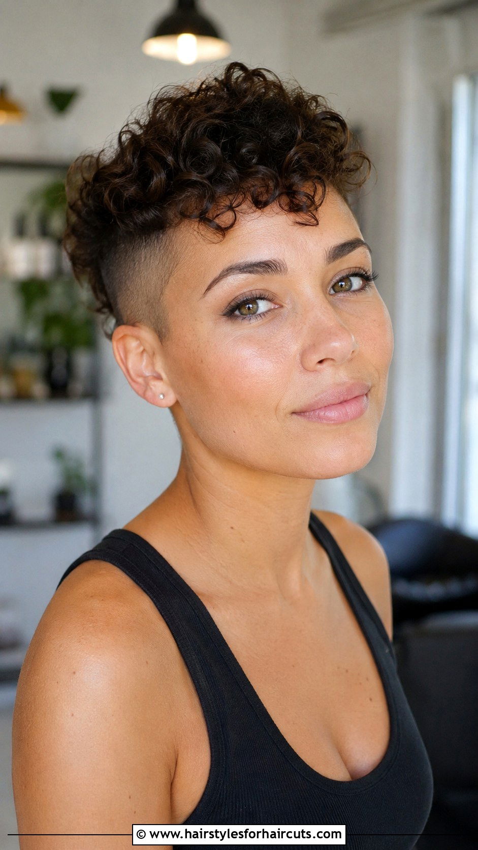 Short Curly Top Undercut - 25 curly top haircuts - 25 curly top haircuts
