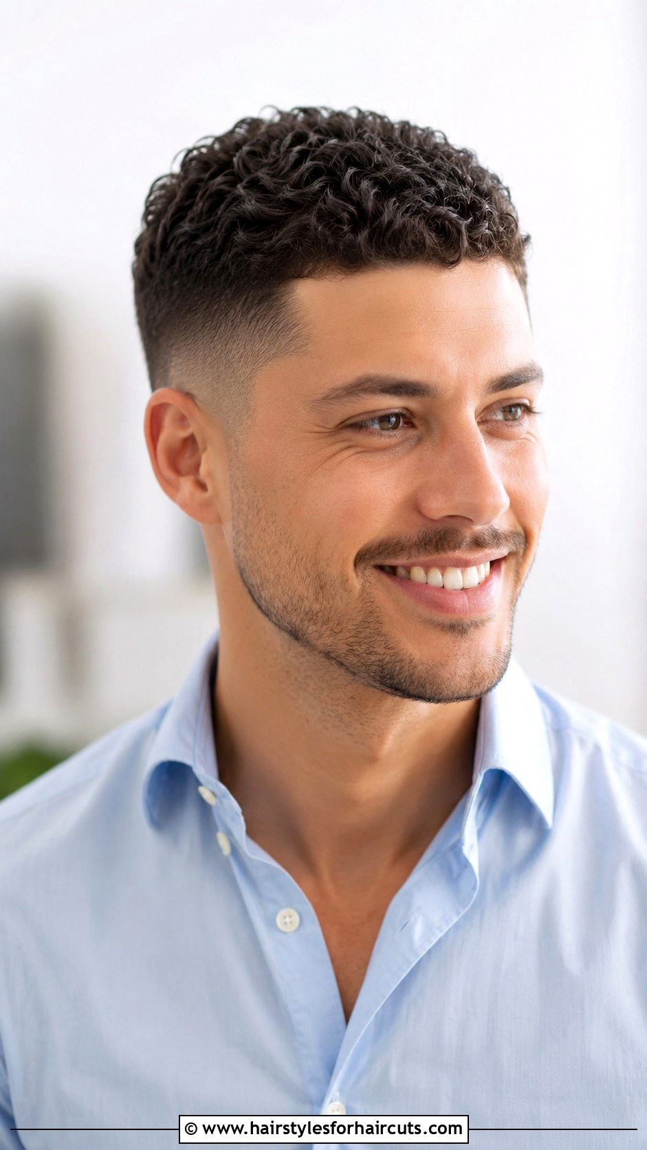 Short Curly Top With Taper Fade - 25 mahomes haircuts - 25 mahomes haircuts