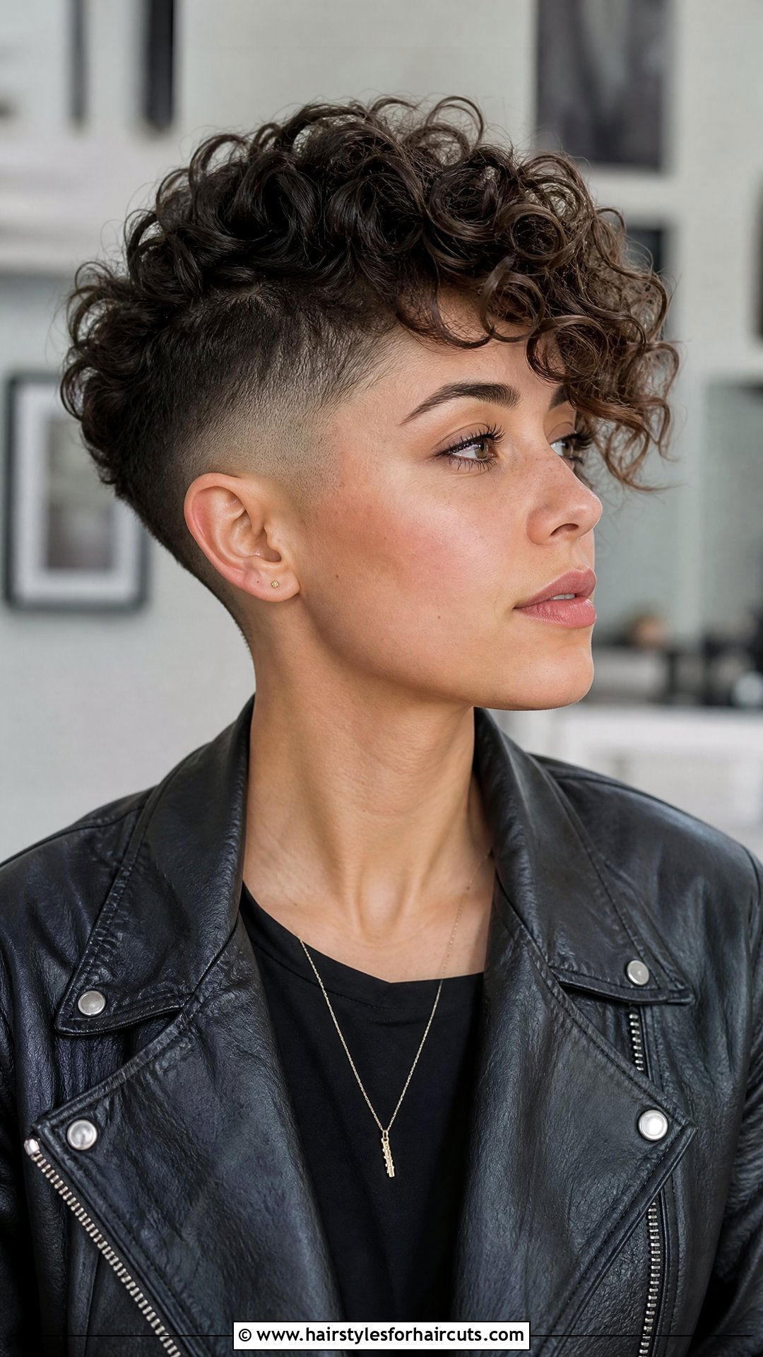 Short Curly Undercut - 25 woman curly hairstyles - 25 woman curly hairstyles