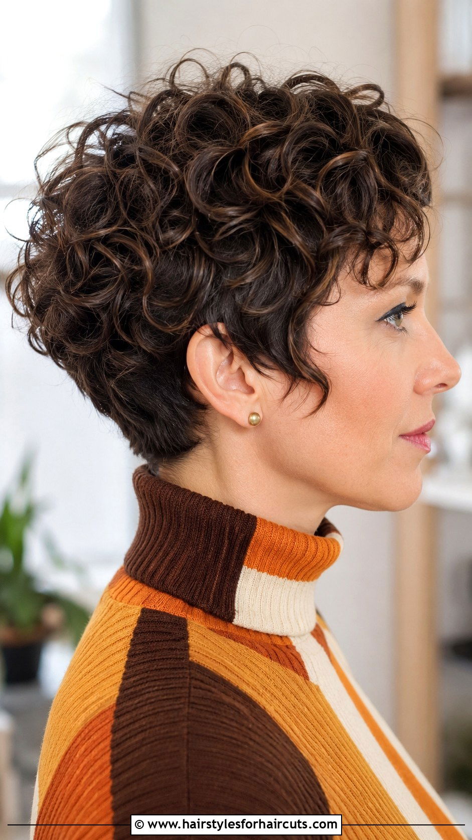 Short Curly Wedge Haircut - 25 haircuts for curly thick hair - 25 haircuts for curly thick hair