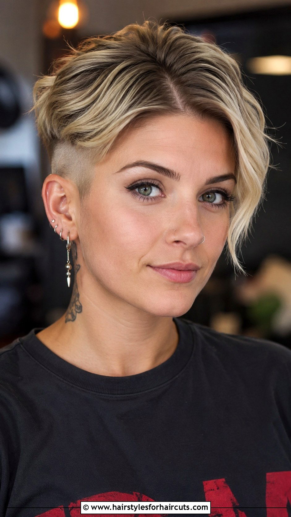 Short Curtain Mohawk - 25 short punky haircuts - 25 short punky haircuts