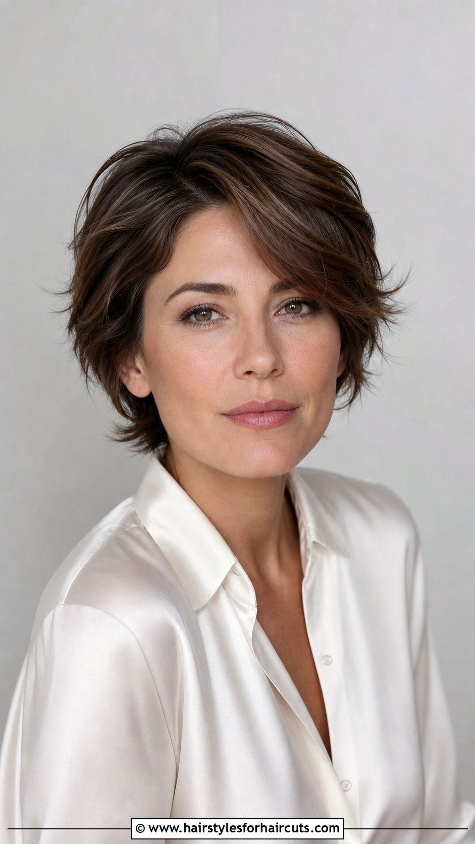 Short Feathered Layers With Side Part - 25 feather haircuts short hair - 25 feather haircuts short hair