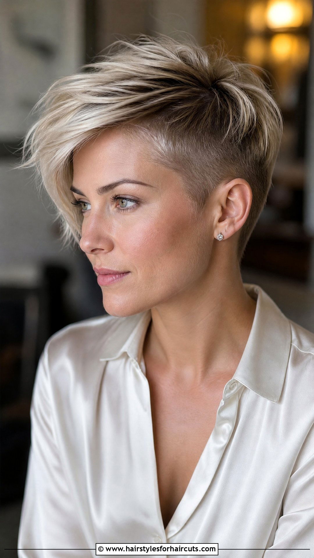 Short Feathered Viking Undercut - 25 undercut female viking hairstyles for short hair - 25 undercut female viking hairstyles for short hair