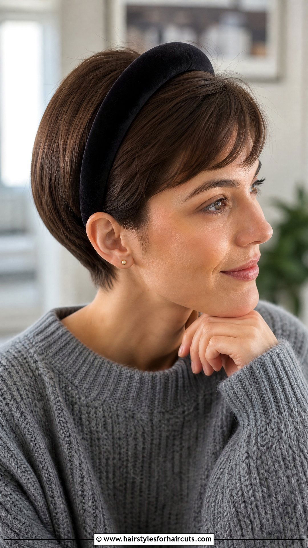 Short Fine Hair With Padded Headband - 25 headband hairstyles for short hair - 25 headband hairstyles for short hair