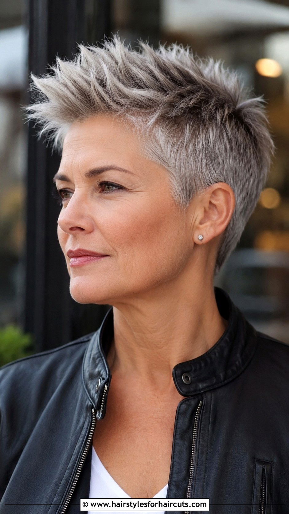 Short Gray Spiky Haircut - 25 gray hairstyles short - 25 gray hairstyles short