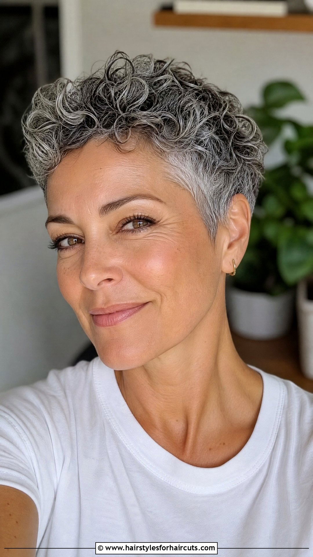 Short Grey Curly Pixie Cut - 25 grey curly hairstyles - 25 grey curly hairstyles