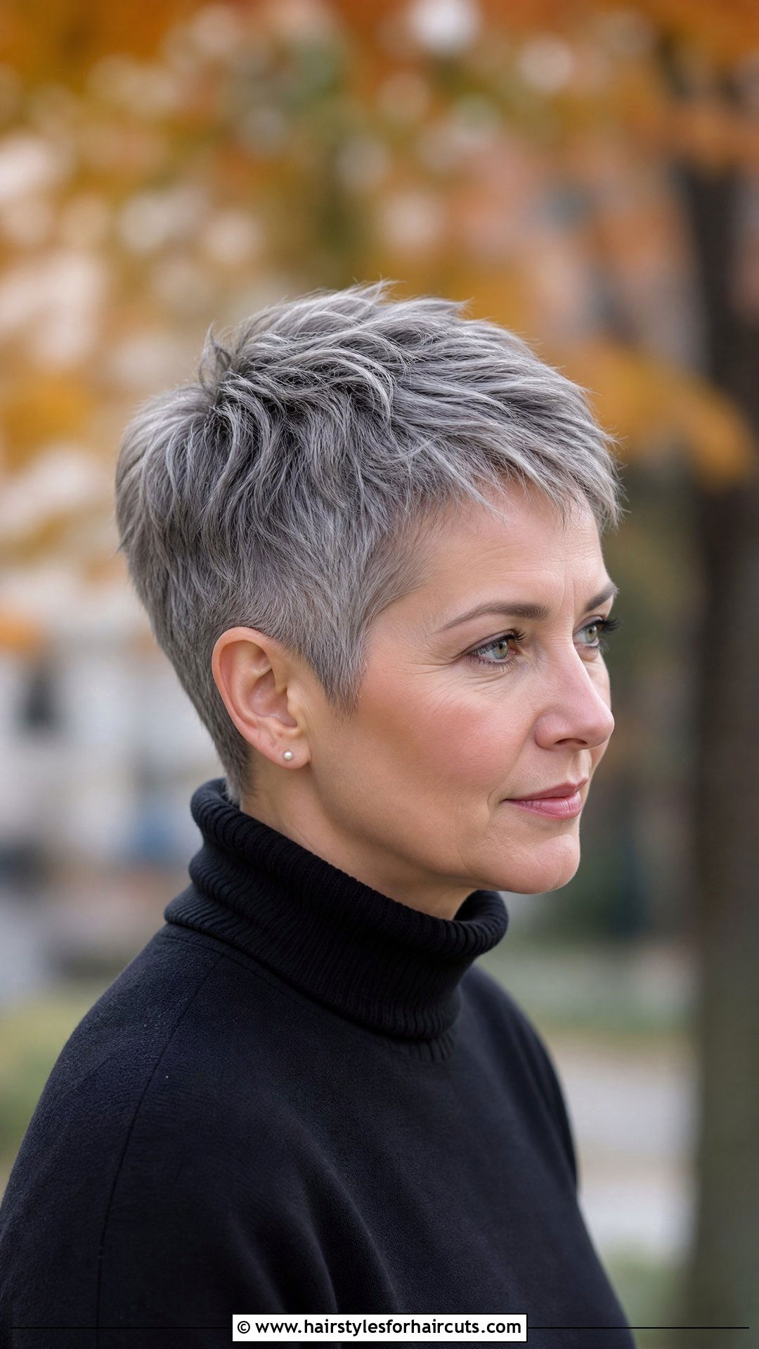Short Grey Pixie Cut - 25 women grey hairstyles - 25 women grey hairstyles