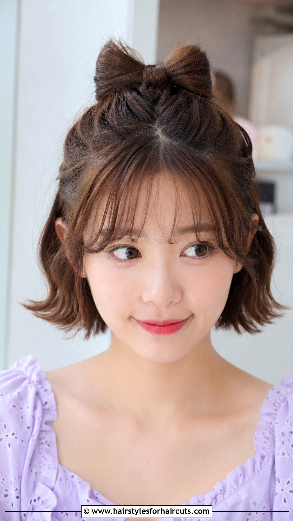 Short Hair Bow Hairstyle - 25 school hairstyles for short hair - 25 school hairstyles for short hair