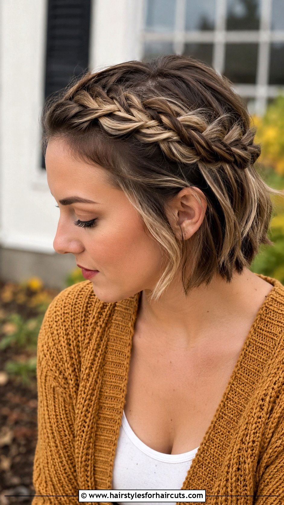 Short Hair Milkmaid Braid - 25 easy victorian hairstyles for short hair - 25 easy victorian hairstyles for short hair