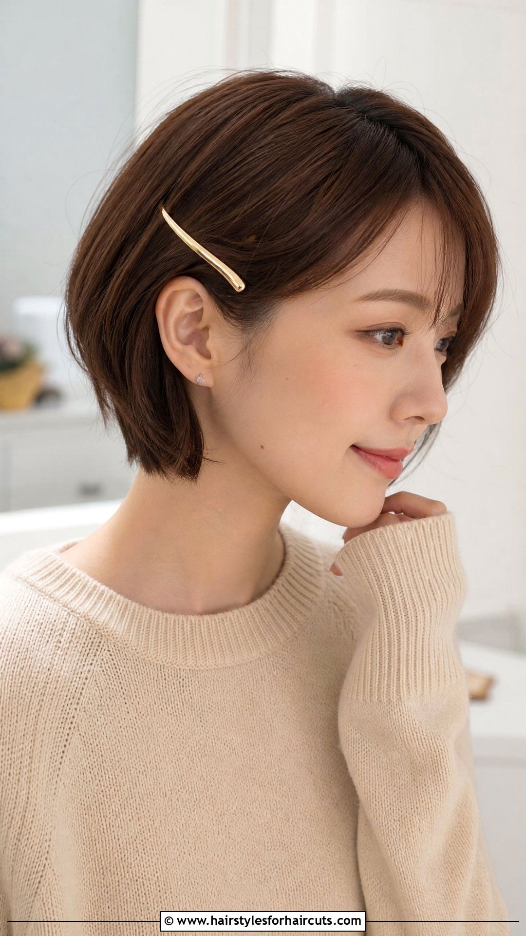 Short Hair With Barrette Clip - 25 church hairstyles for short hair - 25 church hairstyles for short hair