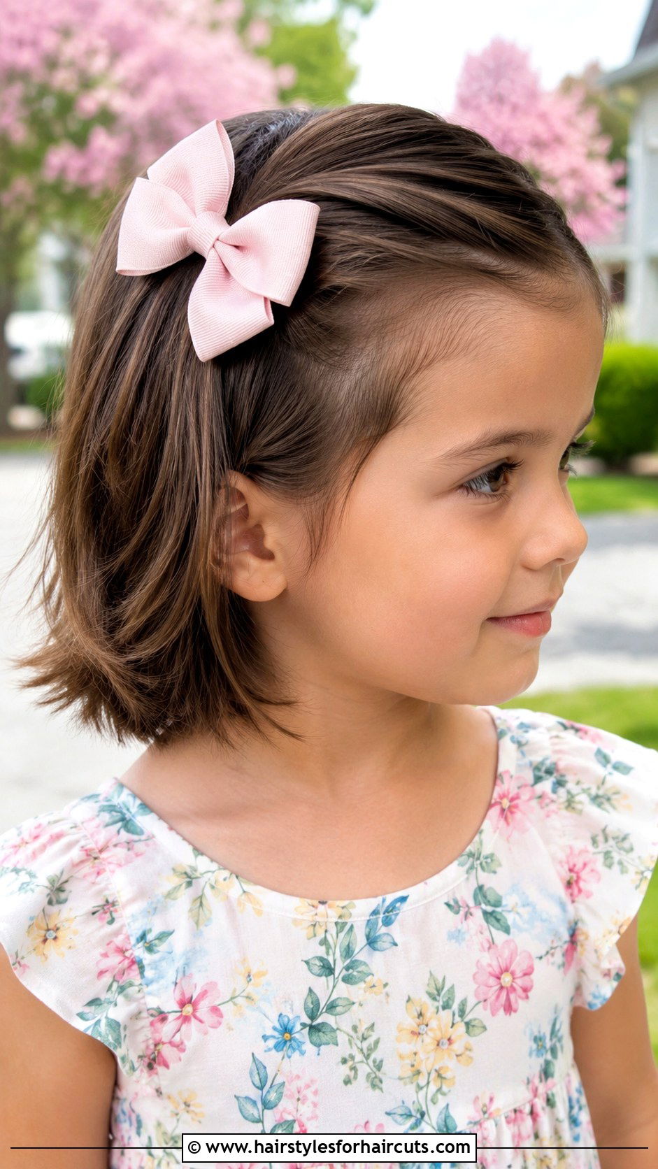Short Hair With Bow Clip - 25 cute easy hairstyles for girls short hair - 25 cute easy hairstyles for girls short hair