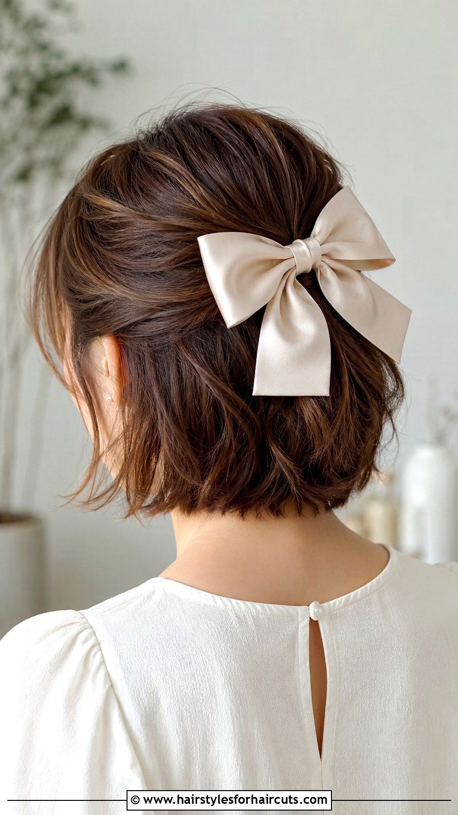 Short Hair With Ribbon Bow - 25 belle hairstyles for short hair - 25 belle hairstyles for short hair