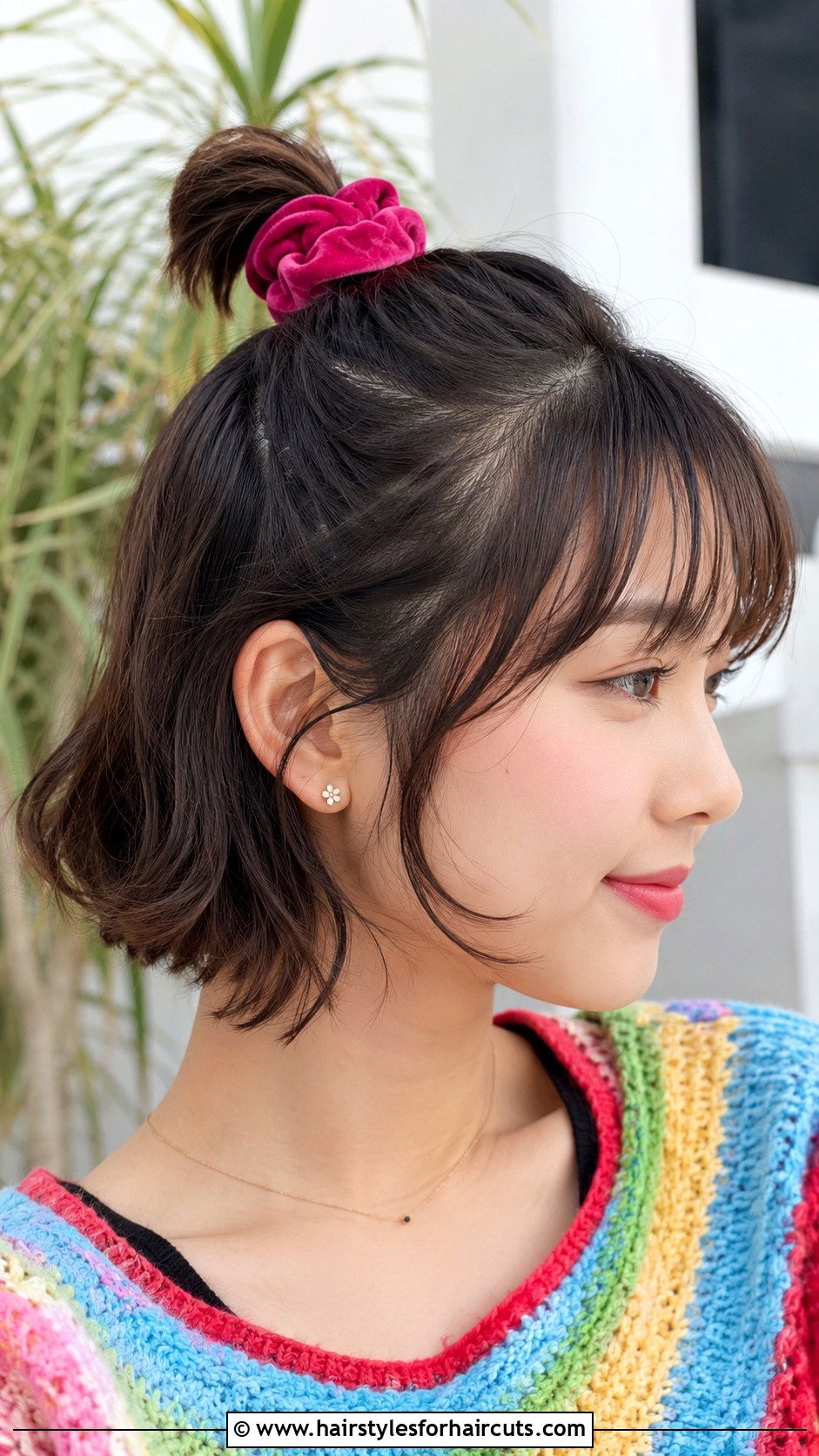 Short Hair With Scrunchie - 25 school hairstyles for short hair - 25 school hairstyles for short hair