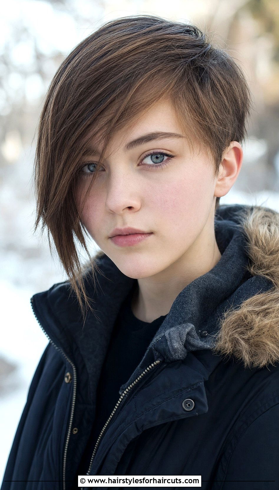 Short Hair With Side Swept Bangs - 25 short hairstyles teen - 25 short hairstyles teen
