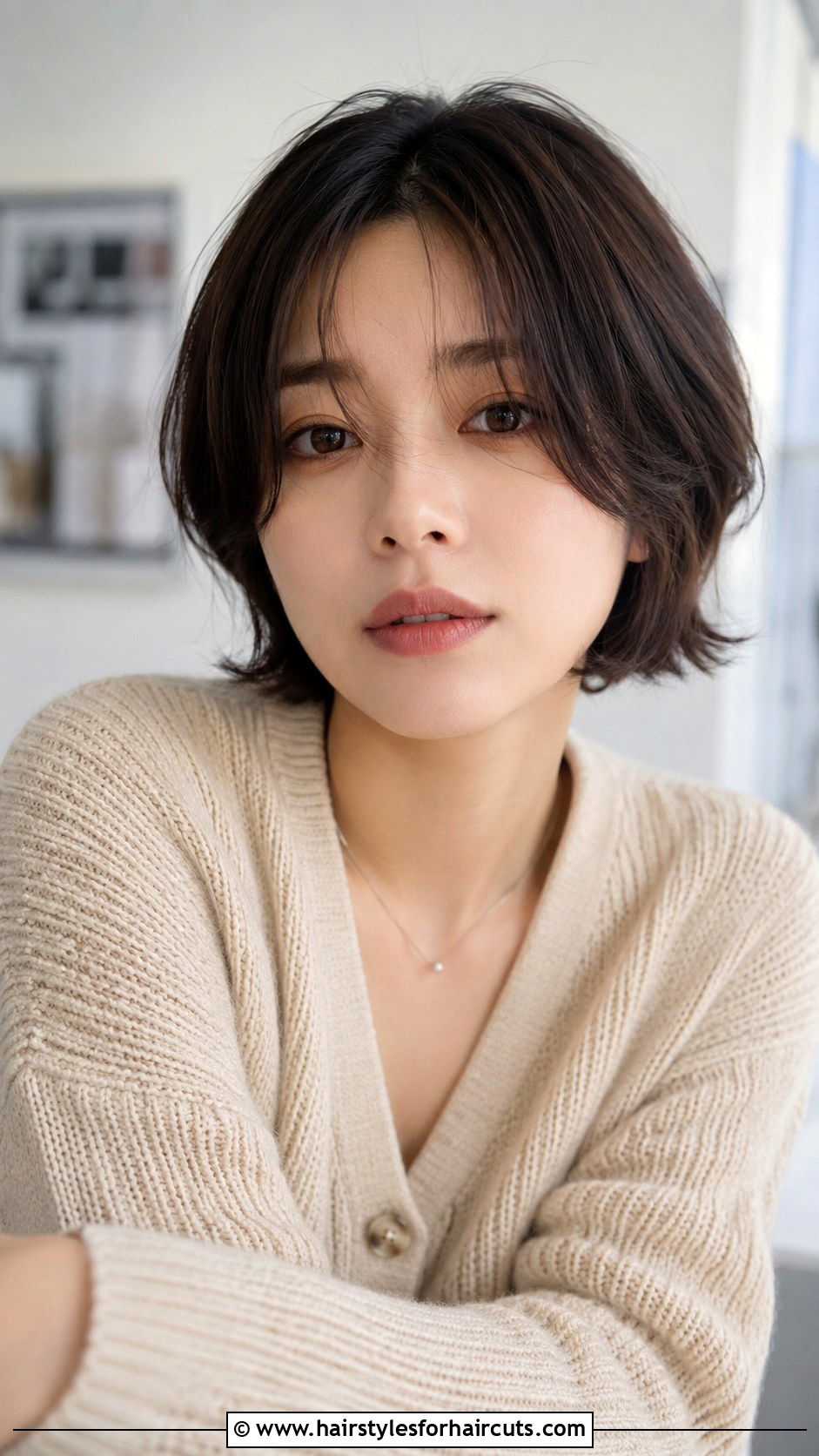 Short Haircut With Curtain Bangs - 25 short haircuts for long faces - 25 short haircuts for long faces