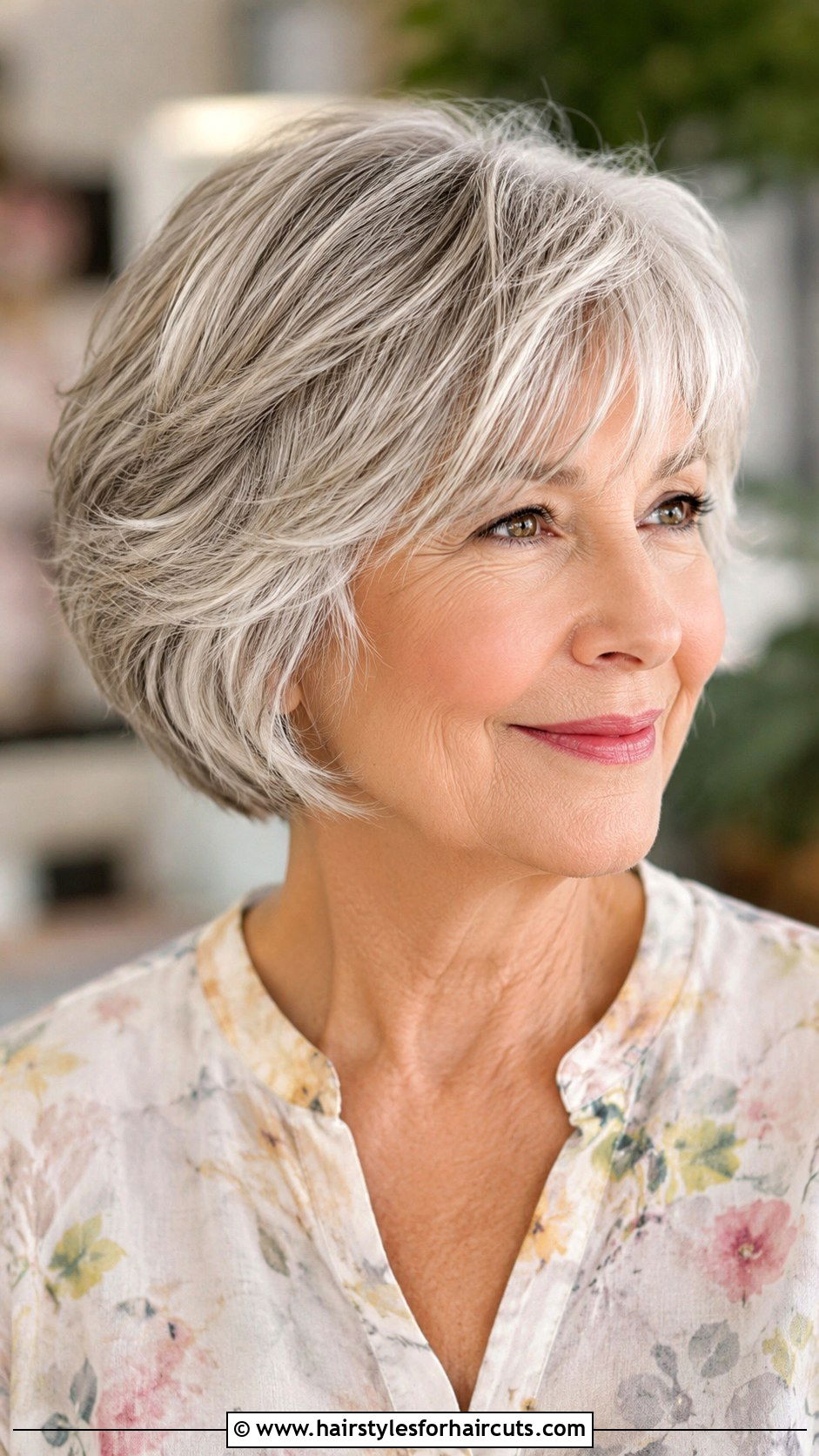 Short Layered Bob - 25 short haircuts for thin hair over 70 - 25 short haircuts for thin hair over 70