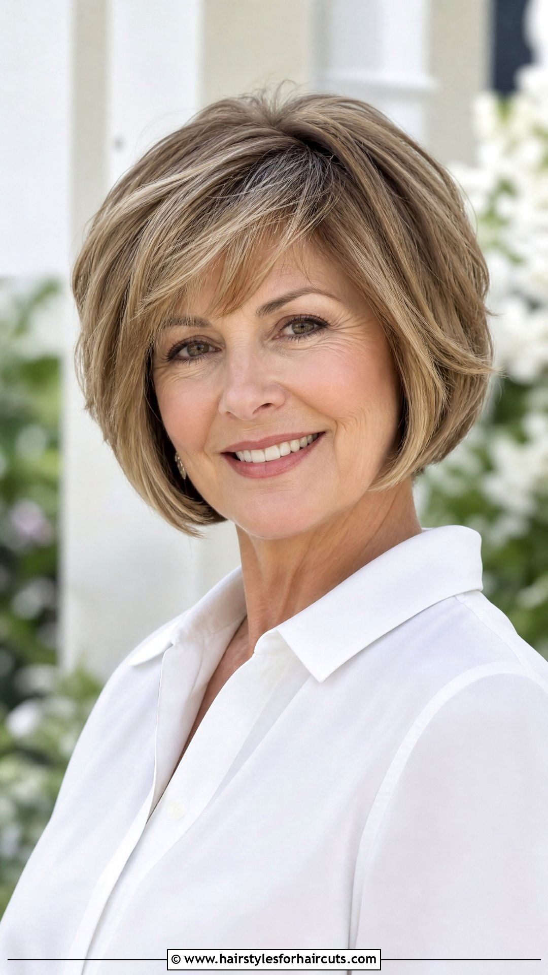 Short Layered Bob - 25 current hairstyles for women over 50 - 25 current hairstyles for women over 50