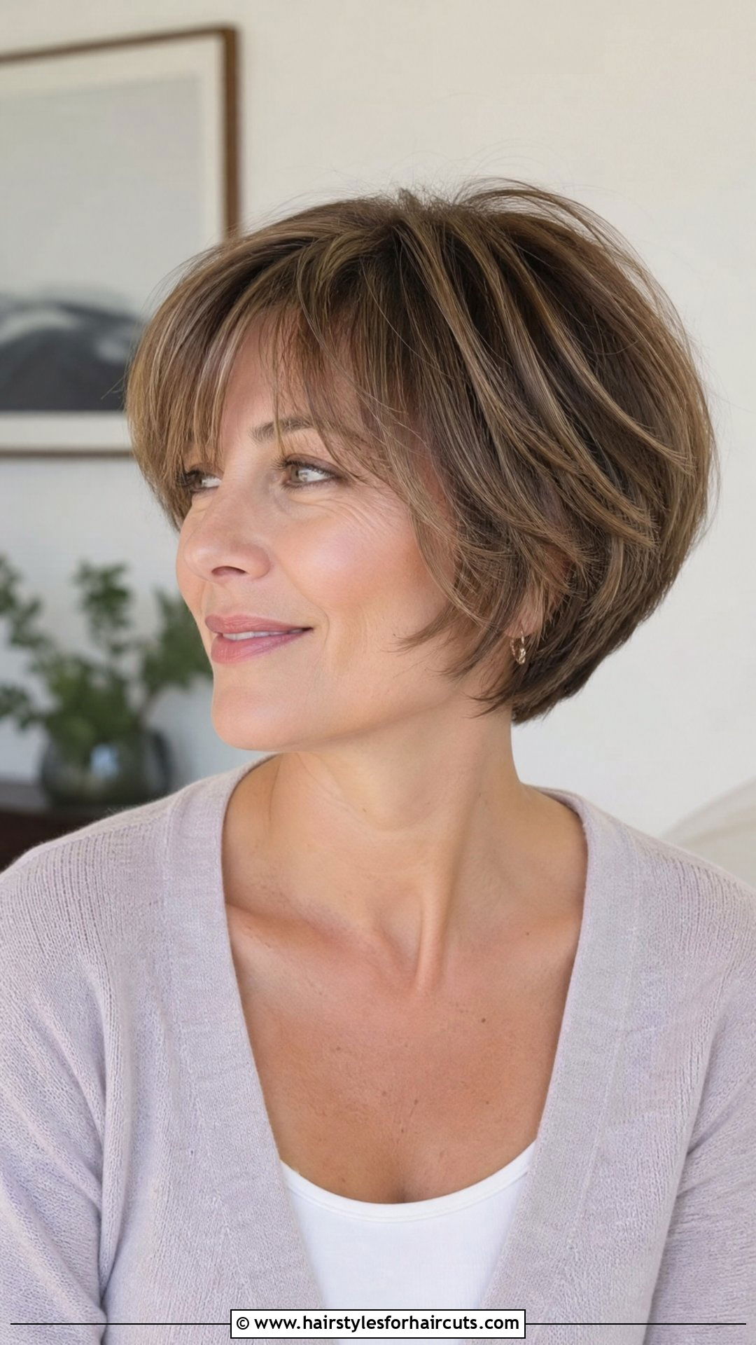 Short Layered Bob - 25 grandma hairstyles - 25 grandma hairstyles