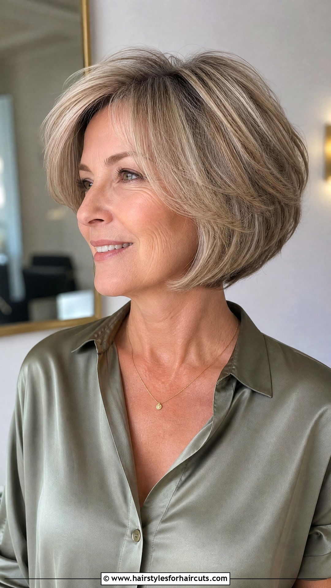 Short Layered Bob - 25 short haircuts for women over 50 - 25 short haircuts for women over 50