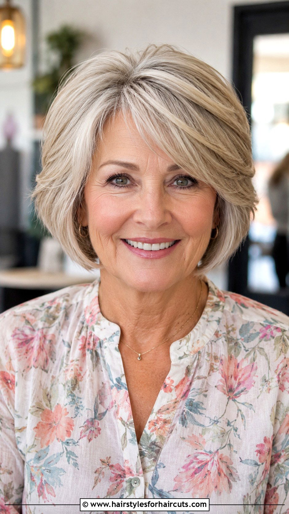 Short Layered Bob - 25 best hairstyles for women over 60 - 25 best hairstyles for women over 60