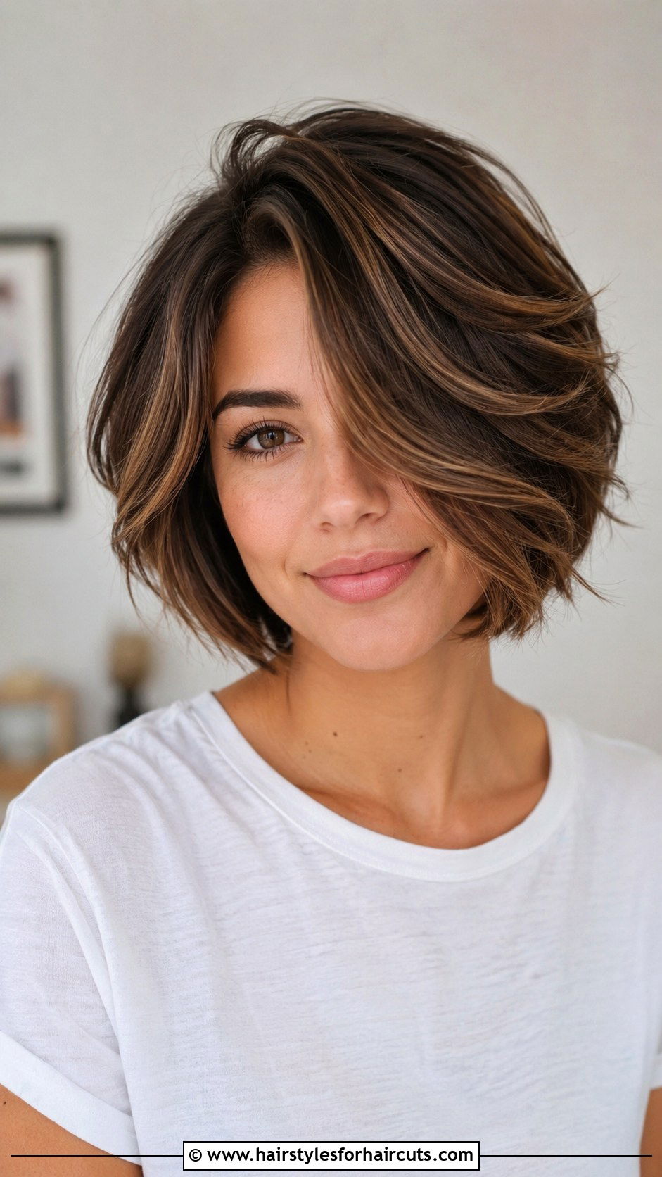 Short Layered Bob - 25 hairstyles for wavy fine hair - 25 hairstyles for wavy fine hair