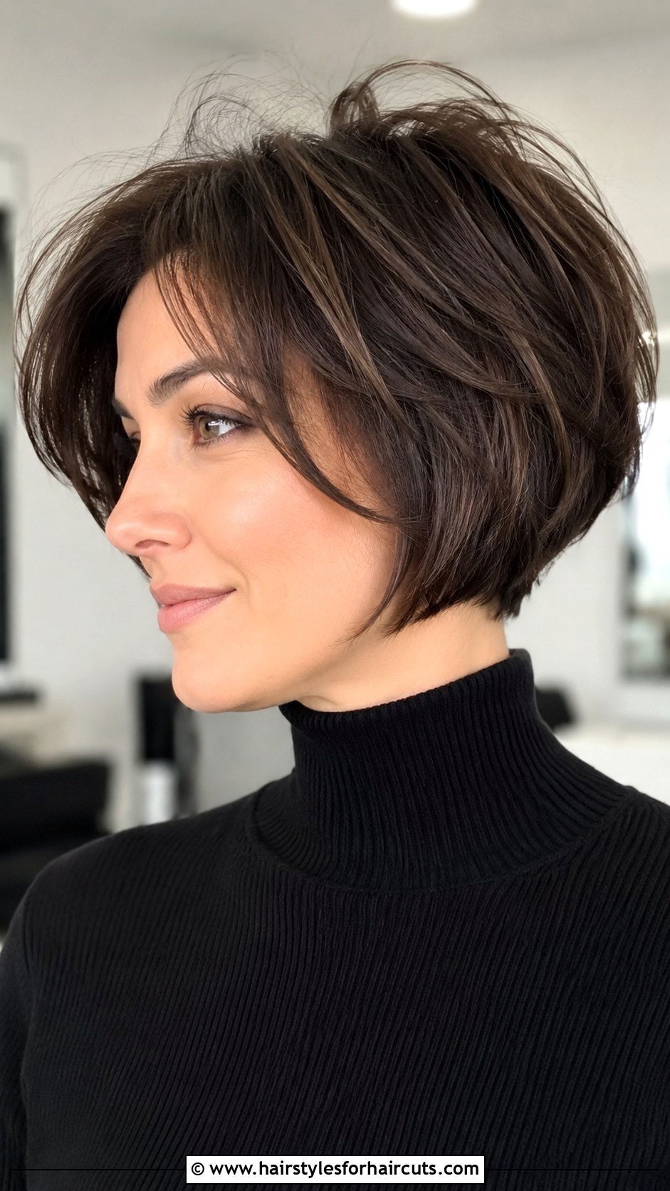 Short Layered Bob Haircut - 25 layered haircuts for curly and straight hair - 25 layered haircuts for curly and straight hair